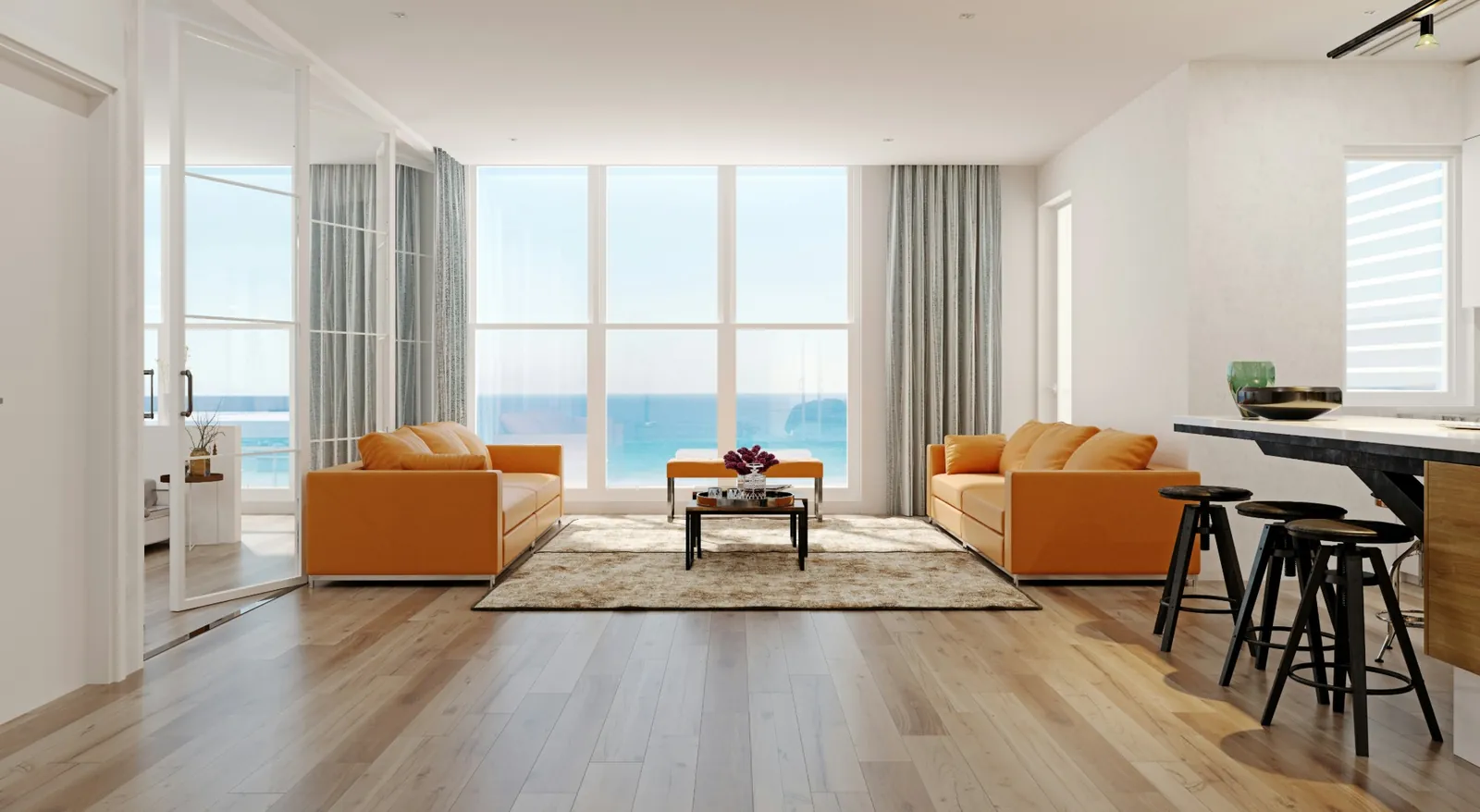 A bright, move-in-ready interior with utilities running
